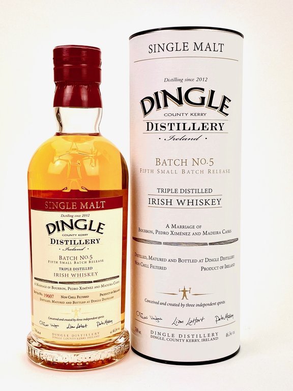 Dingle Single Malt Irish Whiskey Batch No.5  Region: Dingle, Irland.